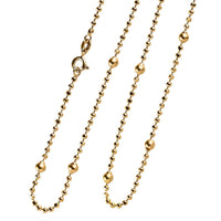Station Chain Necklace in 14K YG Over Sterling Silver 6 Grams 20 Inches