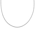 Sterling Silver 1.5mm Rope Chain Necklace (20 Inches) (5.4 g) - Sticky add to cart bar