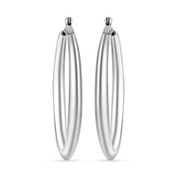 Hoop Earrings in Sterling Silver 8 Grams
