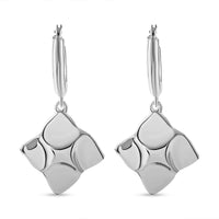Stellar Glow Hoop Earrings in Sterling Silver 10.96 Grams