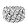 Bubbles Stretch Bracelet in Sterling Silver 64 Grams - Sticky add to cart bar