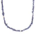 Tanzanite and Freshwater Pearl 172.00 ctw Chips Necklace 36 Inches - Sticky add to cart bar