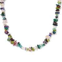 Multi Gemstone Chips 263.00 ctw Necklace 36 Inches