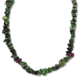 Ruby Zoisite Chips 275.00 ctw Necklace 28 Inches - Sticky add to cart bar