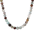 Natural Zimbaprase 182.00 ctw Beaded Necklace in Sterling Silver 20 Inches - Sticky add to cart bar