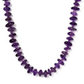 African Amethyst 246.00 ctw Necklace in Rhodium Over Sterling Silver 20 Inches - Sticky add to cart bar