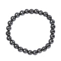 Hematite 162.00 ctw Beaded Stretch Bracelet - Sticky add to cart bar
