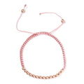 Beaded Bracelet in 14K Rose Gold Over Sterling Silver (7.25 In) - Sticky add to cart bar