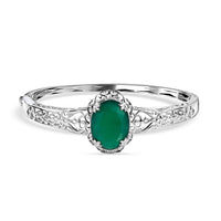 Karis Verde Onyx 14.30 ctw Floral Bangle Bracelet in Platinum Bond (7.25 In)