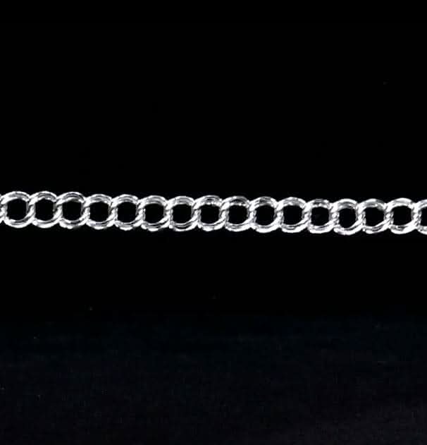Fancy Link Necklace in Sterling Silver 21.5 Grams 20 Inches