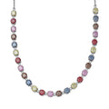 Colors of Moissanite 26.40 ctw Rainbow Radiance Necklace in Rhodium Over Sterling Silver 18-20 Inches - Sticky add to cart bar