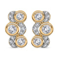 Moissanite 1.00 ctw Earrings in 18K Vermeil Yellow Gold Over Sterling Silver - Sticky add to cart bar