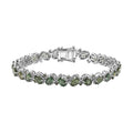 TLV Betroka Blue Apatite Bracelet in Rhodium Over Sterling Silver (7.25 In) 11.60 ctw - Sticky add to cart bar
