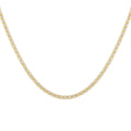 10K Yellow and White Gold 2.9mm Ice Chain Necklace 24 Inches 13 Grams - Sticky add to cart bar