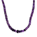 African Amethyst 201.85 ctw Beaded Necklace in Stainless Steel 20 Inches - Sticky add to cart bar