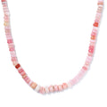 Pink Opal 103.75 ctw Beaded Necklace in Stainless Steel 20 Inches - Sticky add to cart bar