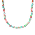 Multi Opal 71.60 ctw Beaded Necklace in Stainless Steel 20 Inches - Sticky add to cart bar