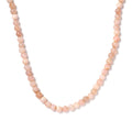 Pink Opal 64.00 ctw Beaded Necklace in Stainless Steel 20 Inches - Sticky add to cart bar