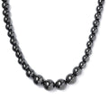 Hematite 491.90 ctw Beaded Necklace in Platinum Bond 20 Inches - Sticky add to cart bar