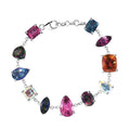 D'Joy Multi Mystic Topaz 35.75 ctw Bracelet in Rhodium Over Sterling Silver (7.25 In) - Sticky add to cart bar