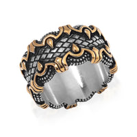 Band Ring in ION Plated YG and Stainless Steel (Size 10.0)