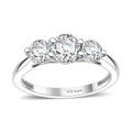 Karis White Topaz Ring in Platinum Bond (Size 10.0) 1.30 ctw - Sticky add to cart bar