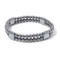 Terahertz 100.00 ctw Men's Cushion Block Stretch Bracelet (8-8.5In) - Sticky add to cart bar