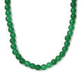 Green Agate 234.35 ctw Beaded Necklace in Platinum Bond 20 Inches - Sticky add to cart bar