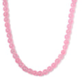 Pink Agate (D) 242.25 ctw Beaded Necklace in Platinum Bond 20 Inches - Sticky add to cart bar