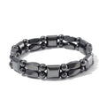 Hematite Stretch Section Bracelet 190.00 ctw - Sticky add to cart bar