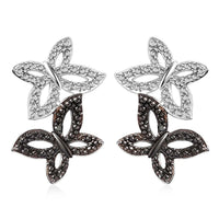 Karis Green Diamond (IR) Accent Stud Earrings in Platinum Bond