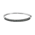 TLV Narsipatnam Alexandrite Bangle Bracelet in Rhodium Over Sterling Silver (6.50 In) (Del. in 8-10 Days) 4.25 ctw - Sticky add to cart bar