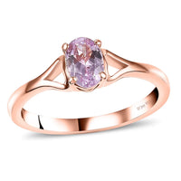 Premium Martha Rocha Kunzite Ring in 18K Vermeil RG Over Sterling Silver (Size 10.0) 0.65 ctw