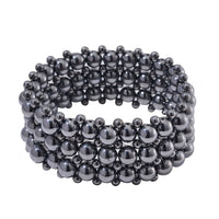 Terahertz 308.00 ctw Beaded Stretch Bracelet 8-8.5 Inches