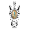 Artisan Crafted Royston Ribbon Turquoise Fancy Pendant in Black Oxidized Sterling Silver 6.70 ctw - Sticky add to cart bar