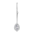 Simulated Diamond Teardrop Brooch in Sterling Silver - Sticky add to cart bar
