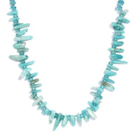 Karis Amazonite and Apatite 180.00 ctw Necklace 20 Inches in Platinum Bond