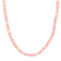 Enhanced Pink Chalcedony 97.00 ctw Necklace 18 Inches in Rhodium Over Sterling Silver - Sticky add to cart bar