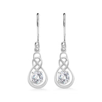 Simulated Diamond 1.00 ctw Earrings in Sterling Silver