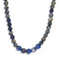 Karis Sodalite Beaded 380.00 ctw Necklace 20 Inches in Platinum Bond - Sticky add to cart bar