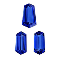 Certified & Appraised AAAA Tanzanite Set of 3 (Fancy Free Size) 18.77 ctw