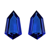 Certified & Appraised AAAA Tanzanite Set of 2 (Fancy 17.6X10.1 mm) 10.40 ctw