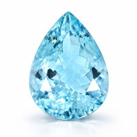 Certified & Appraised AAAA Santa Maria Aquamarine (Pear 14x10.2 mm) 5.04 ctw
