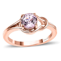 Premium Martha Rocha Kunzite Ring in 18K Vermeil RG Over Sterling Silver (Size 10.0) 1.15 ctw