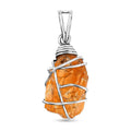 D'Joy Artisan Crafted Rough Cut Brazilian Citrine 17.75 ctw Fancy Pendant without Chain in Sterling Silver - Sticky add to cart bar