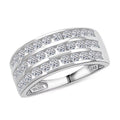 NY Closeout Luxuriant Lab Grown Diamond 1.00 ctw Ring in 10K White Gold - Sticky add to cart bar
