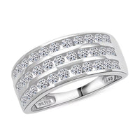 NY Closeout Luxuriant Lab Grown Diamond 1.00 ctw Ring in 10K White Gold