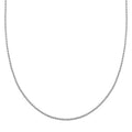 Box Chain Necklace in Rhodium Over Sterling Silver 7.8 Grams 24 Inches - Sticky add to cart bar