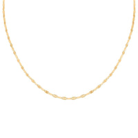 Chain Necklace in 14K Yellow Gold Over Sterling Silver 24 Inches 5.8 Grams