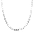 Mariner Chain Necklace in Sterling Silver 22 Inches 16.5 Grams - Sticky add to cart bar